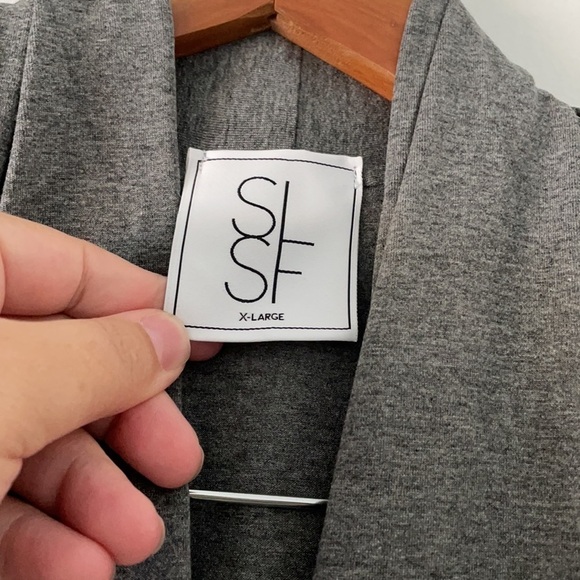 Flattering Jersey Strechy Penelope jumpsuit Sarah Liller Gray Sz XL Travel Casua - Picture 7 of 11